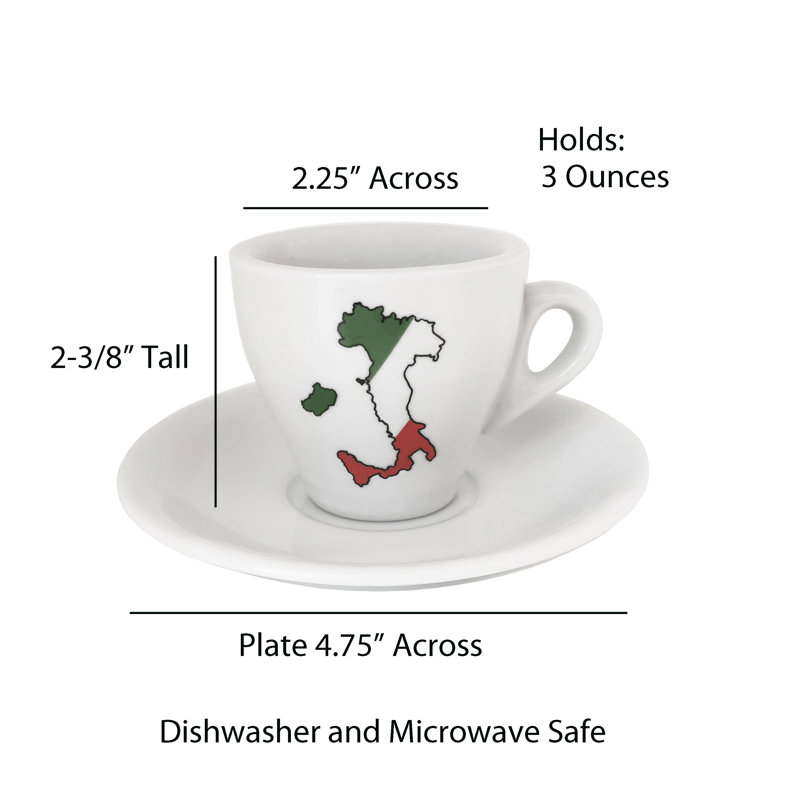 Tasse à espresso en porcelaine Lorren Home Trends avec logo IBoot
