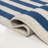Isibeal Modern Classic Mitre Stripe Navy/Ivory Rug-1555734159