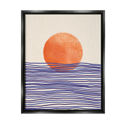 Soleil contemporain, paysage marin - impression