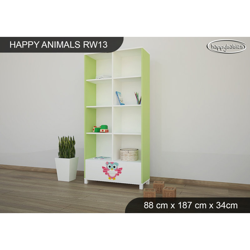 187cm H X 88cm W Animals Kids Cube, Green