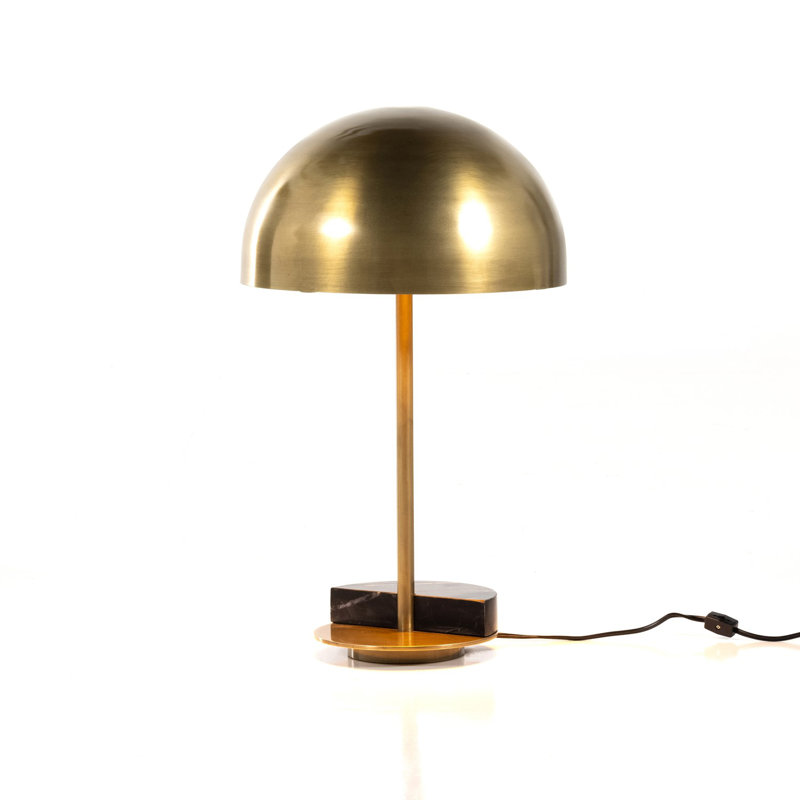 Zanda Desk Table Lamp, Gold, Black Italian Marble/Gold
