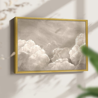 Painted Clouds II -Framed Print - Restickable