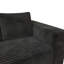 Canapé modulaire moderne avec assise profonde et méridienne en L, aucun assemblage requis