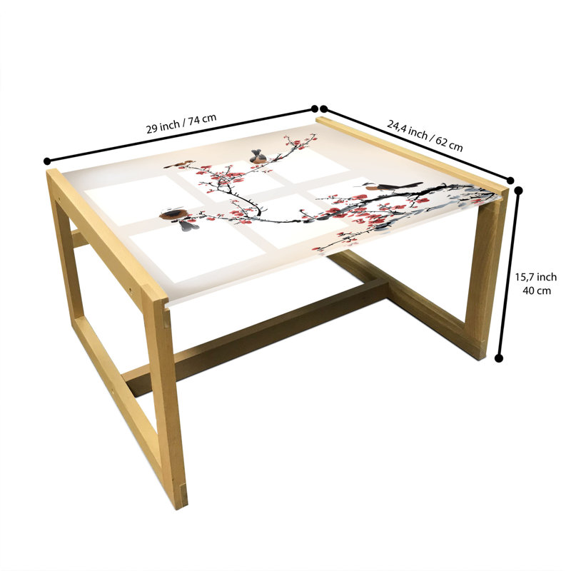 Jacquise Sled Coffee Table, 62cm H x 74cm W x 40cm D