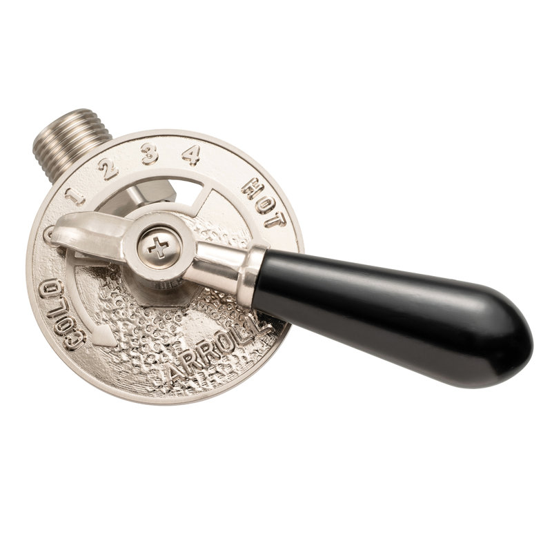 UK-14 Antique Copper Lever Manual Valve, Brushed Nickel