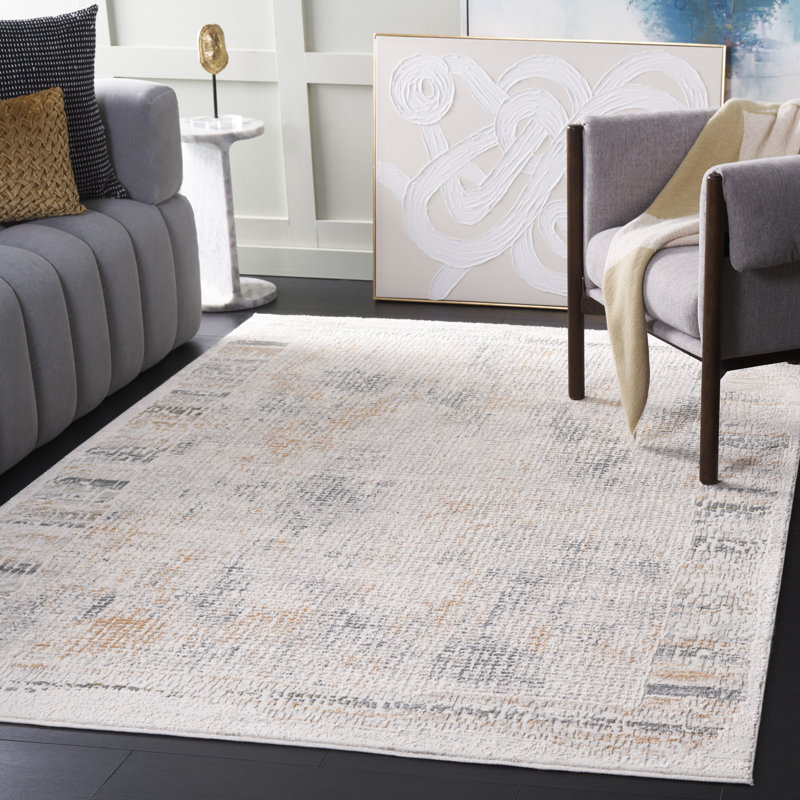 Tapis abstrait Pompeu Performance, Rectangle 5 pi 3 po x 7 pi 6 po