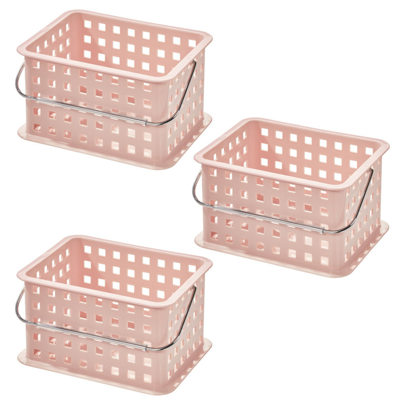 Plastic Shower Basket with Handle - Portable Shower Caddy for Bathroom or College Dorm