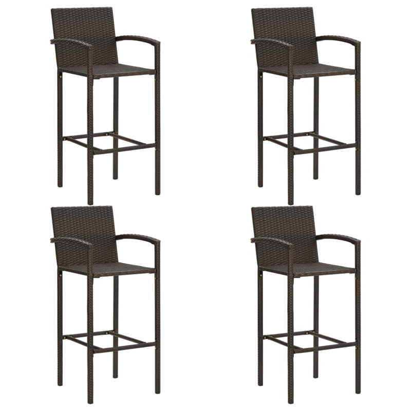 Kristmundur 4 - Person Acacia Patio Dining Set with Rectangular Table, Brown