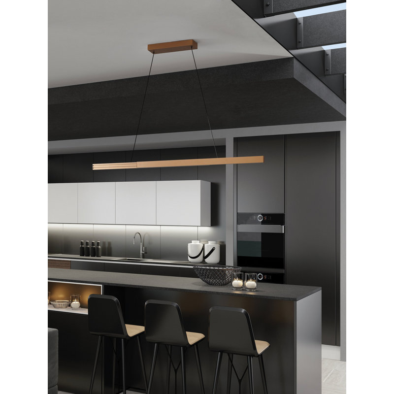 Luminaire suspendu à DEL extensible 2 lumières 3CCT, Bronze