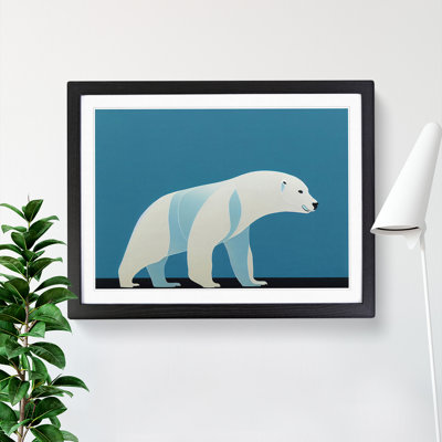 Special Abstract Polar Bear - Framed Print