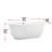 Chaylynn 59'' x 28'' Soaking Acrylic Bathtub-1350100025