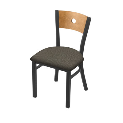 Voltaire 18'' H Upholstered Metal Maple Side Chair