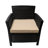 2Pcs Outdoor St Seating - Pe And Iron Brown + Tan Chairs (2 Units) & Fashionable