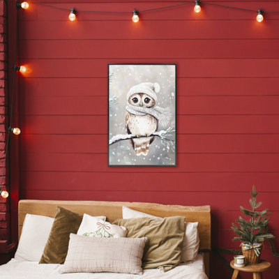 Joli hibou d'hiver, estampe numérique, design par Arlington Prints
