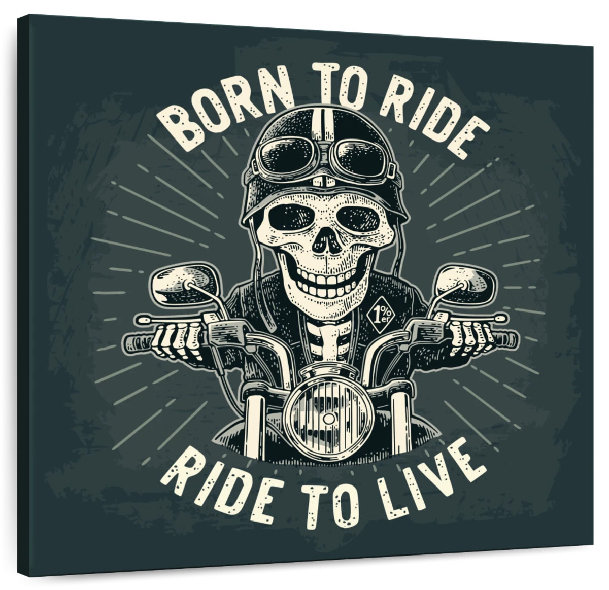 Ebern Designs Mehar Born To Ride Poster | Wayfair