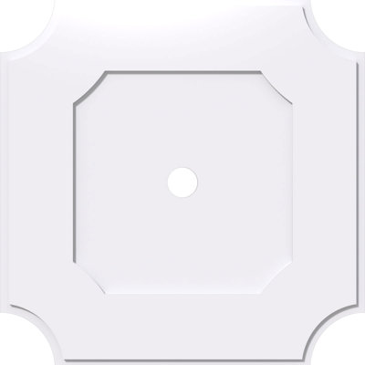 36"OD x 2"ID x 21 1/2"C x 1"P Locke Architectural Grade PVC Contemporary Ceiling Medallion