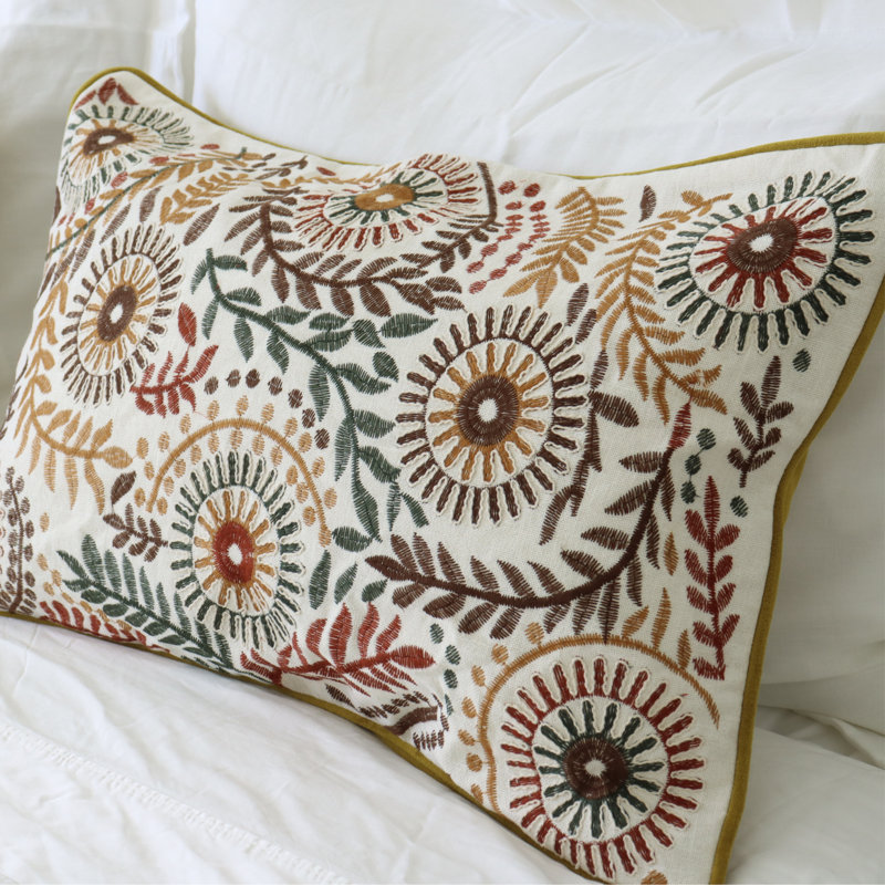 Cotton Pillow Cover, Mustard