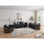 Sofa Soledad G00523A-L deux places, noir