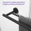 Stainless Steel 24 In. Wall Mounted Double Towel Bar Towel Rack In Matte Black-119604452