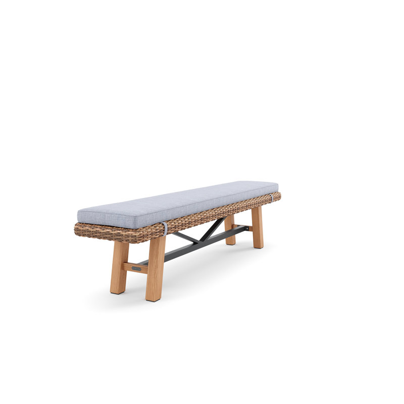 Truss Outdoor Teak Dining Bench