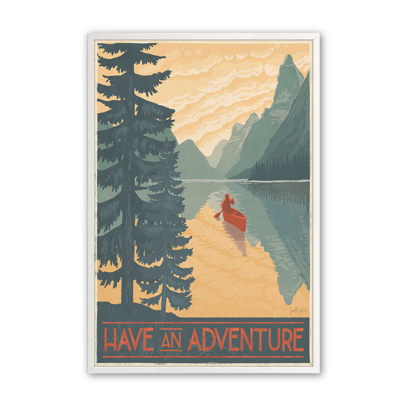 «Golden Hour Expedition», Cadre opaque blanc, H 21 po x l 17 po