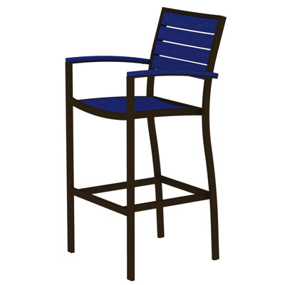 Chaise avec accoudoirs de bar POLYWOOD Euro