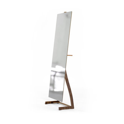 Miroir pleine grandeur en noyer Bend