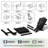 Devito All-Weather Resistant HDPE Plastic Oversize Adirondack Chairs(Set Of 4)-418685846-424041822
