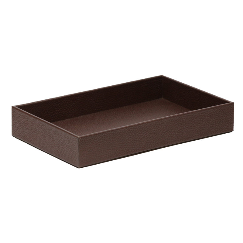 Plateau pour accessoires de salle de bain Morgan, Châtaignier
