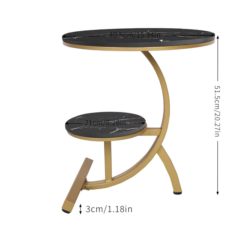 Bettylou End Table, Black