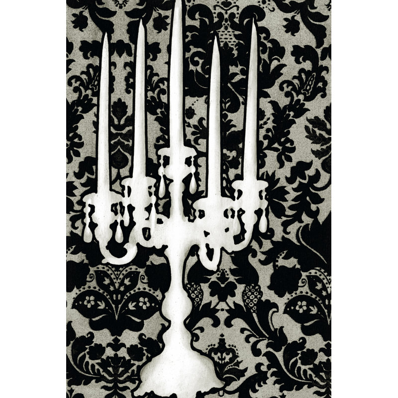 Patterned Candelabra II by Ethan Harper - Wrapped Canvas Print, 46cm H x 30cm W x 3.8cm D