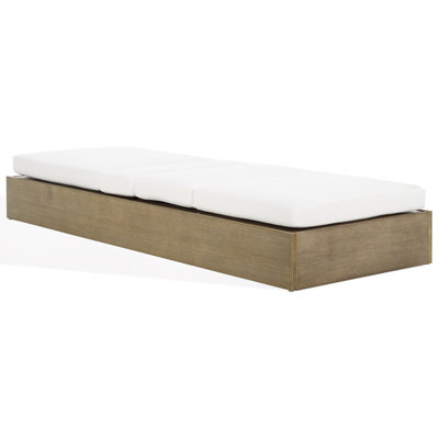 Fatima 28" Eucalyptus Patio Chaise Lounge