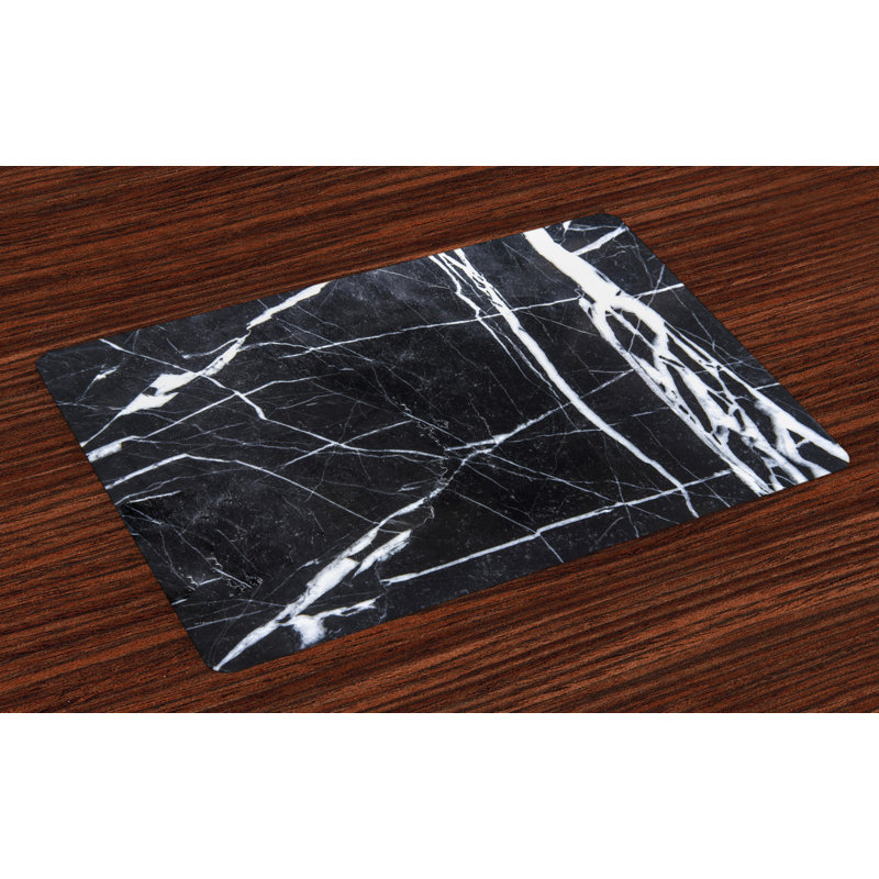 Merseyside Marble Print Grunge Natural Stone Placemat