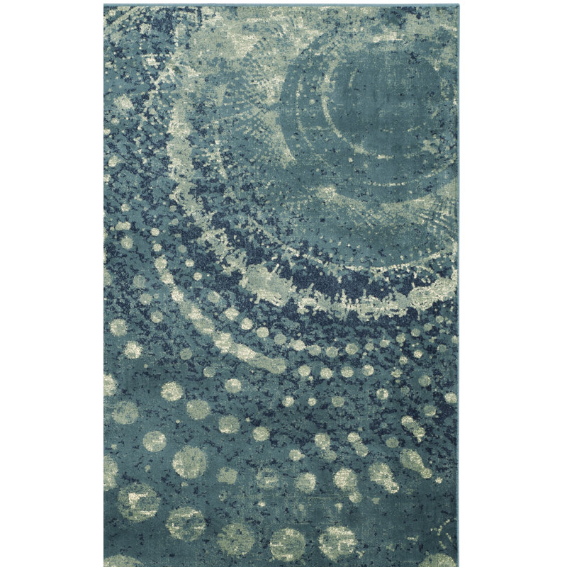 Thursa Vintage Performance Abstract Rug, Rectangle 3'3" x 5'7"
