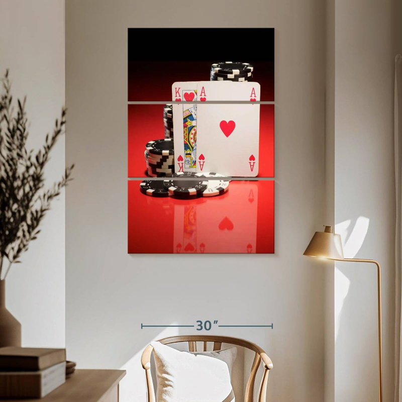 Senne Blackjack Ace And King, 65" H x 42" W