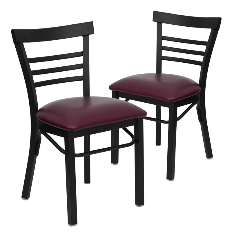 Chaise de restaurant en métal Prompton, Bourgogne