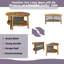 Ensemble modulaire d'extérieur toutes saisons à 6 places avec table en acacia-573937367