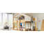 Lit superposé simple au-dessus avec tente Natural-1801869350