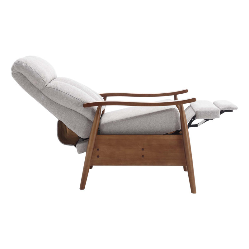 Fauteuil inclinable en tissu Solay, Lin gris pâle