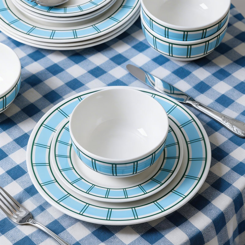 Yosemite 24-Piece Dinnerware Set Porcelain