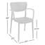 Chaise d'appoint empilable pour patio Farrah-358727955