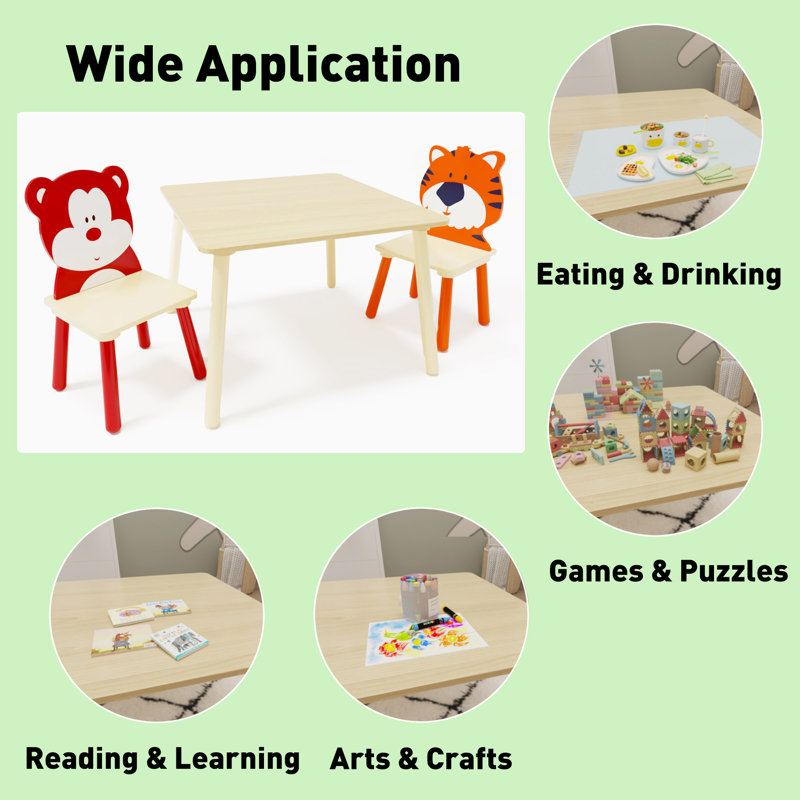 Ensemble de table et 2 chaises pour enfants