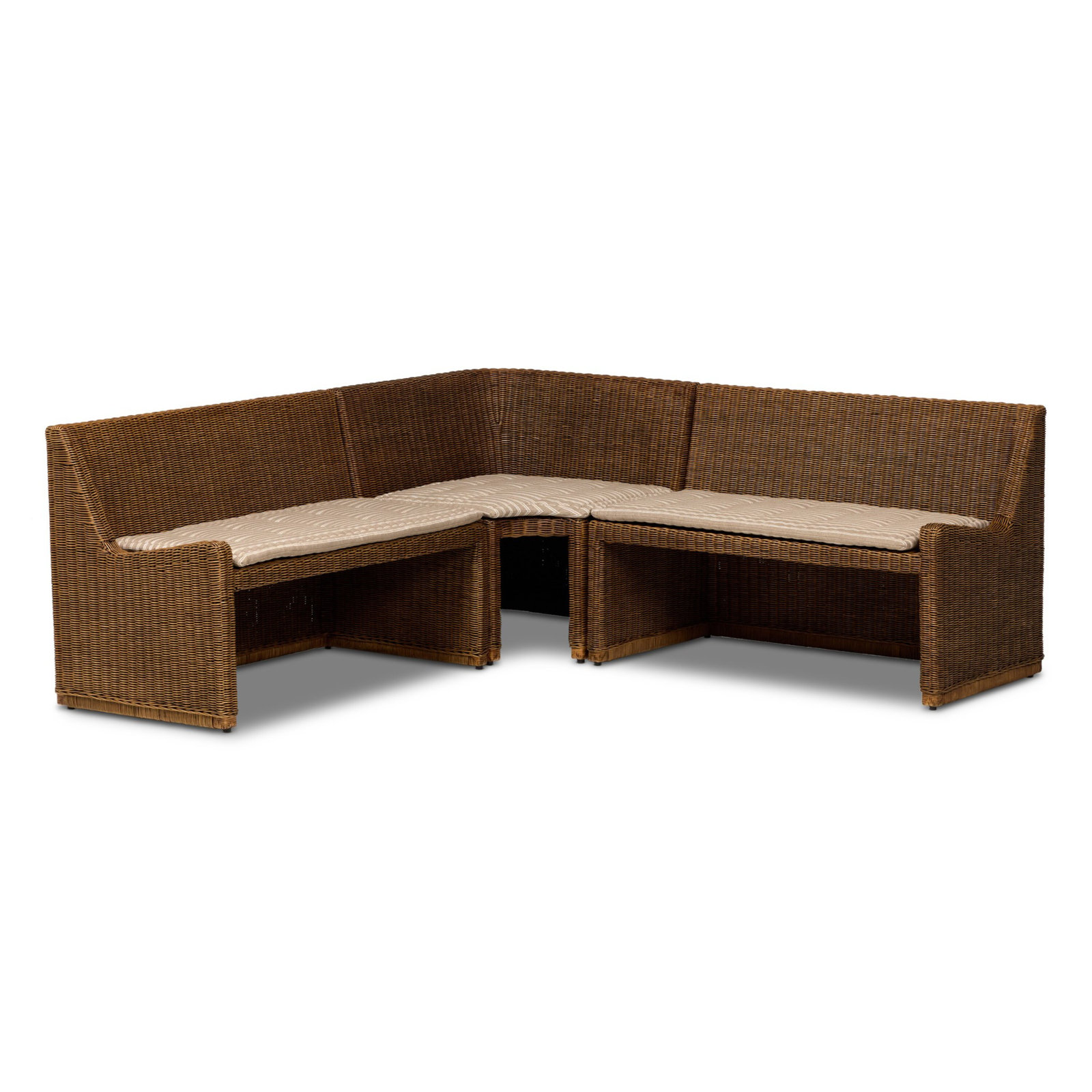 Senna Dining Banquette L Shape, 32.5" H x 83.25" W x 83.25" D