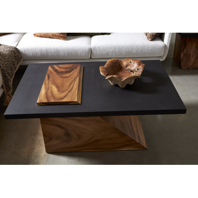 Table basse Slant, naturel / noir