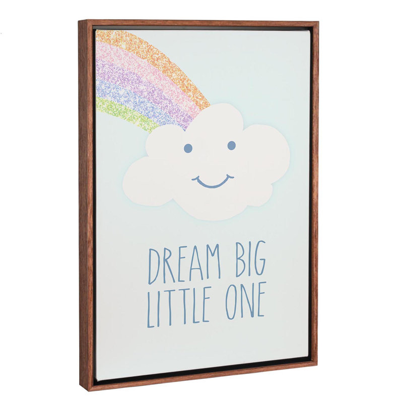 Art de rêve big little, H 26 po x l 18 po x P 1,5 po, Toile avec cadre en bois classique