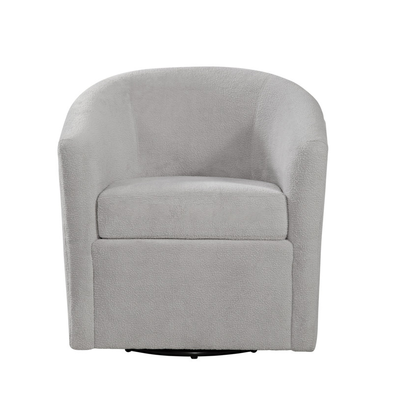Fauteuil d'appoint pivotant Oaklynn, Brun cendré