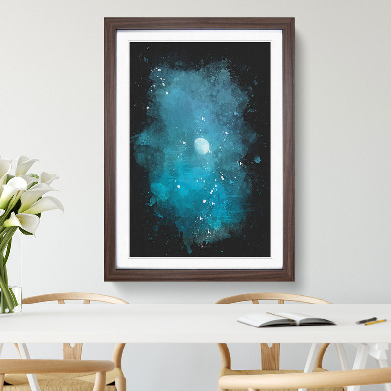 High Moon - Framed Print, Walnut Framed, 45cm H x 33cm W x 2cm D