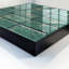 Key storage box, Opens to the right, 30x30x5, White, Modern green marble tiles, 