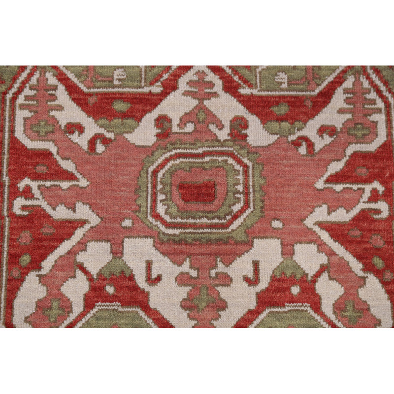Geometric   Turkish Wool Rug 4x6
