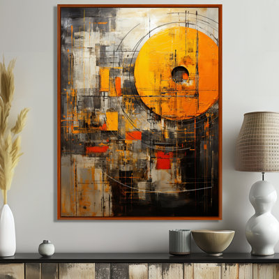 «Solitaire Glow Full Moon Solitude», art mural abstrait